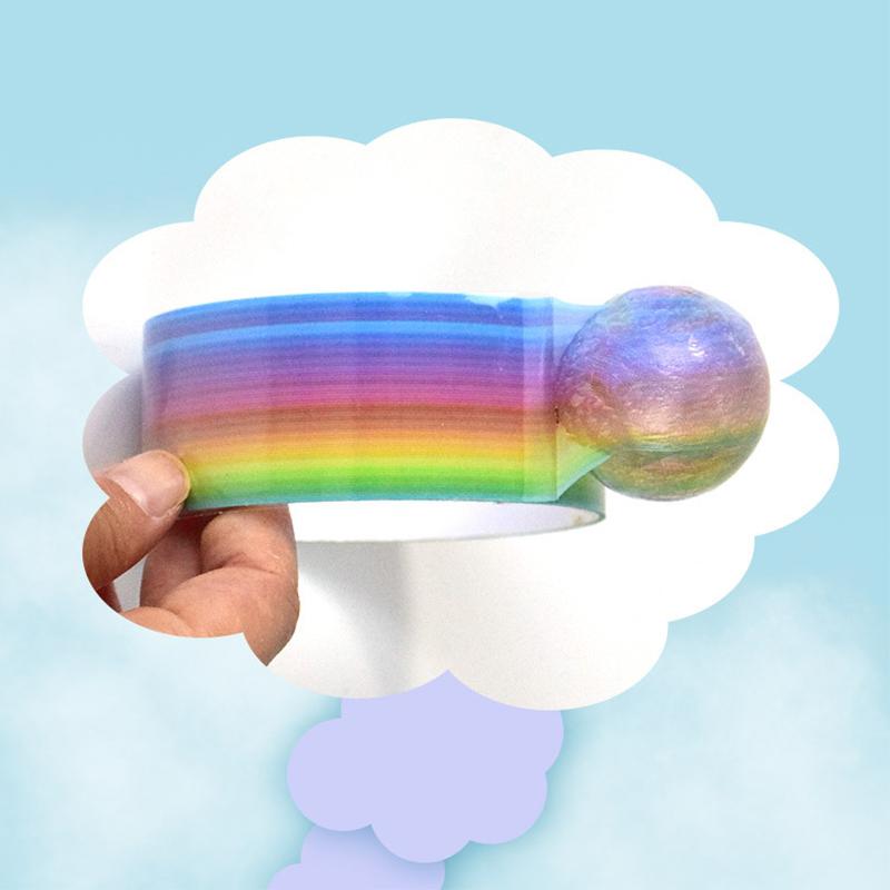 Шариковая лента Липкие ленты Цветной декомпрессионный клей Катающиеся самодельные забавные игрушки Цветные шарики Изготовление красочных маскирующих игрушек Клей