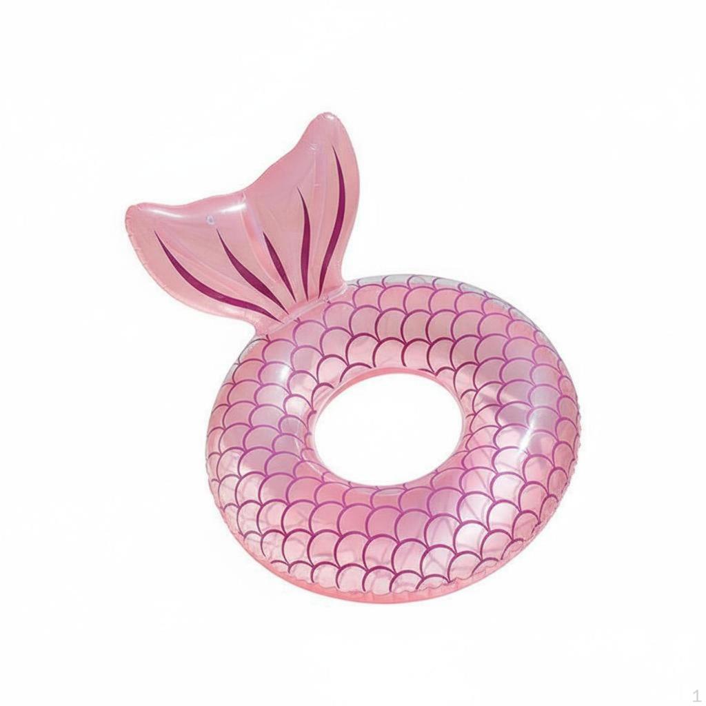 Mermaid Tail Swim Tube Instagrammable Pool Accessory Whimsical Design Fish Scale