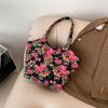Популярные северо-восточные большие цветочные сумки 2024 года, новая женская сумка-тоут большой вместимости, этническая трендовая сумка через плечо, подмышечная сумка