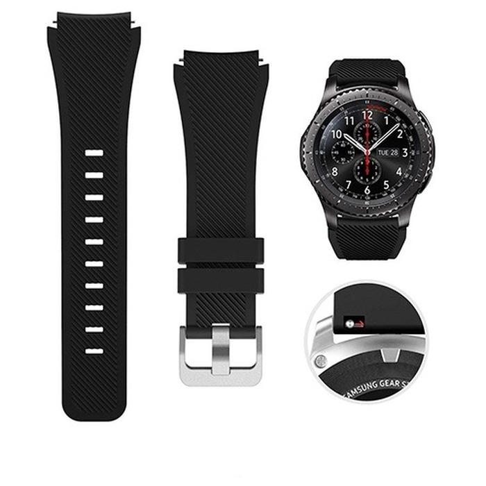 Силиконовый ремешок 22 мм 20 мм для Galaxy Watch 46 мм 42 мм спортивный ремешок для Samsung Gear S3 Frontier/Classic active 2 Huawei Watch 2