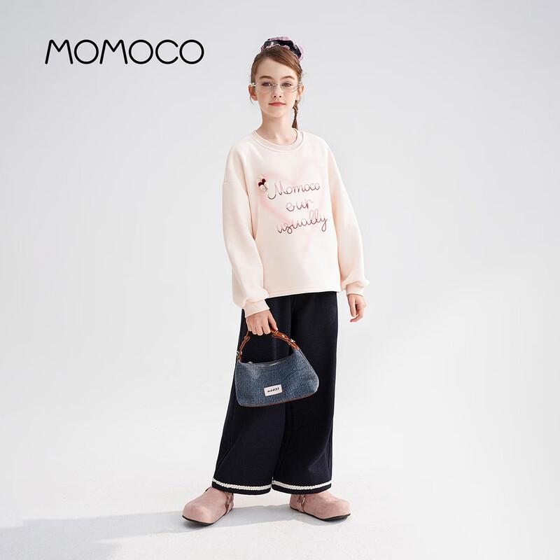 Свитшот с сердцем и буквами для девочек MOMOCO, Осень/Зима 2025