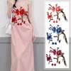 1 Set Fabric Stickers DIY Embroidered Magnolia Bag Clothes Applique Repair For Jeans Hat Sewing Accessories Embroidery Flower