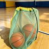 Portable Drawstring Beach Bag Large Capacity Swim Toy Storage Bag Mesh Beach Bag  Beach Activities
