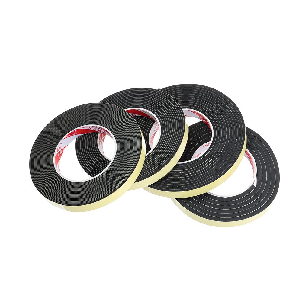 Door Waterproof Sound insulation Single Sided Adhesive Rubber Strip Tape Foam Sponge Seal Strip