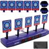 CYFIE Electronic Target Shooting Game with Target Shooting Sound 4 Game Extra and Storage Perfect for Boys and Christmas Gifts 2 Moving and 2