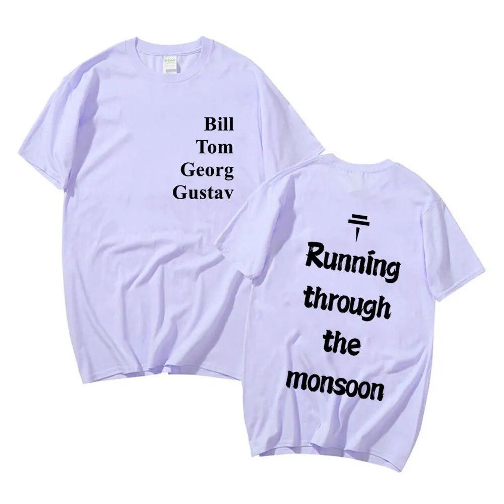 Рок-группа Tokio Hotel Monsoon Футболка с принтом Летняя мужская подростковая модная трендовая футболка унисекс Женская высококачественная хлопковая футболка большого размера