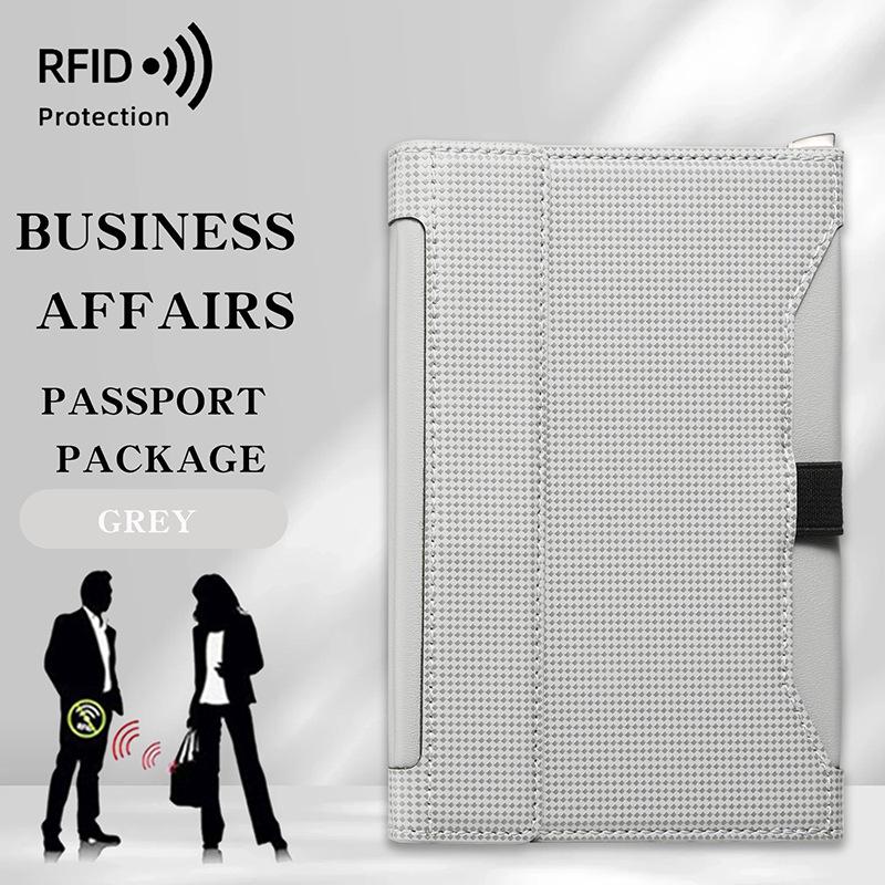 Антикражная дорожная сумка-паспортница с RFID - Большая вместимость, Модная, Многофункциональный держатель и Защитный чехол