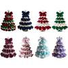 DIY Crochet Christmas Tree Kit DIY Crochet Knitting Material Kit Christmas Crochet Kit Festive Crochet Tree Crafts for Beginners