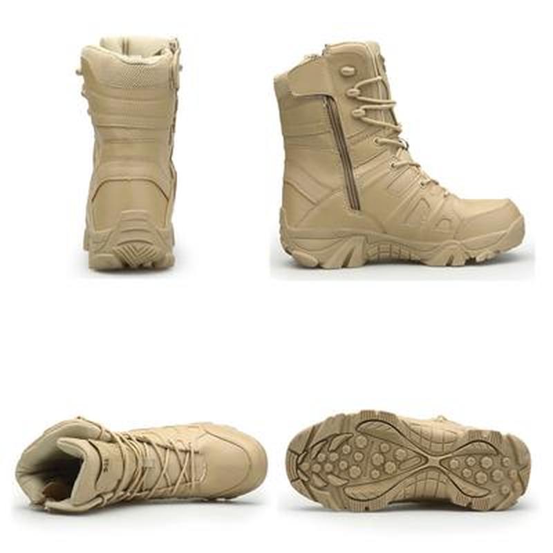 Men's Boots Fashion Outdoor Anti-collision Hiking Shoes Army Combat Military Boots