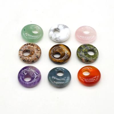 Бусины из натурального камня, круглые кристаллы с большим отверстием, розовый кварц, аметист, агат, зеленый авантюрин, бирюза, блестящие драгоценные камни, свободные бусины для изготовления ювелирных изделий, поделок своими руками