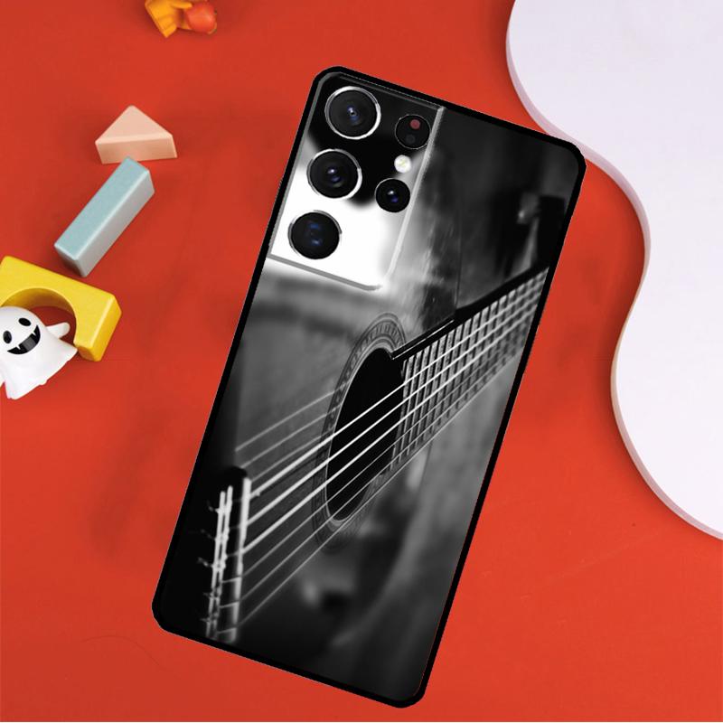 Чехол для телефона с музыкой на гитаре для Samsung Galaxy S25 Ultra S24 Ultra S9 S10 S20 S21 S22 S23 Plus S24 FE