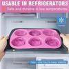 Silicone Rose Moulds DIY Cake Bakeware Moulds For Candy Easy Release 6 Cavity Ice Block Tray For Whiskey Jelly Bread Pudding