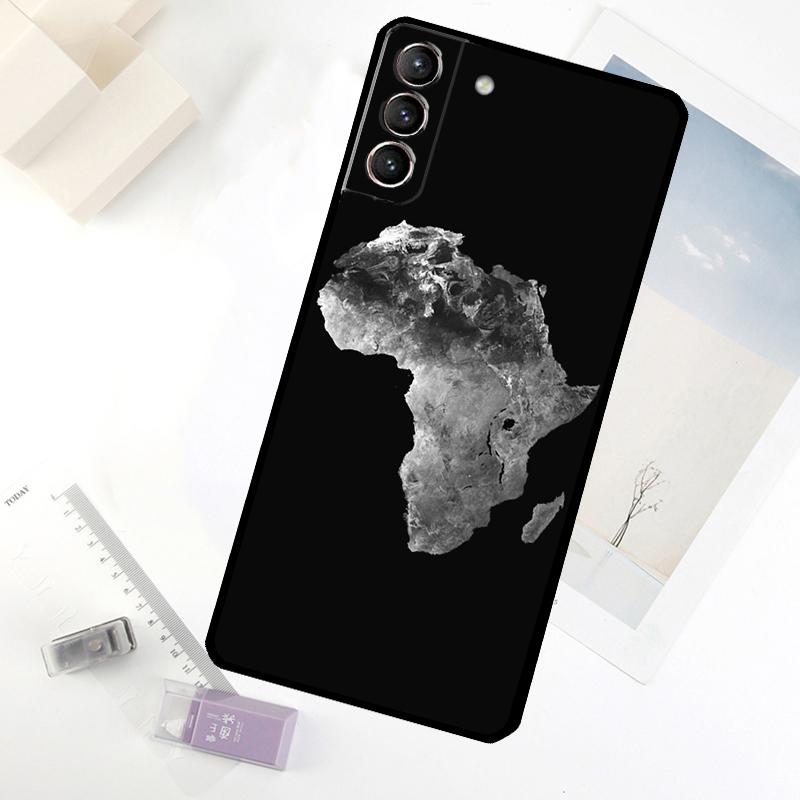 Чехол для телефона с картой Африки для Samsung Galaxy S25 FE S20 FE S21 S22 S23 S24 S25 Ultra S9 S10 S25 Plus