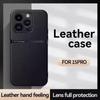 Magnetic Leather Phone Case For iPhone 16 13 12 11 Pro Max Matte Cases For iPhone 15 14 Pro Max 16 Plus 16E Lens Protector Cover