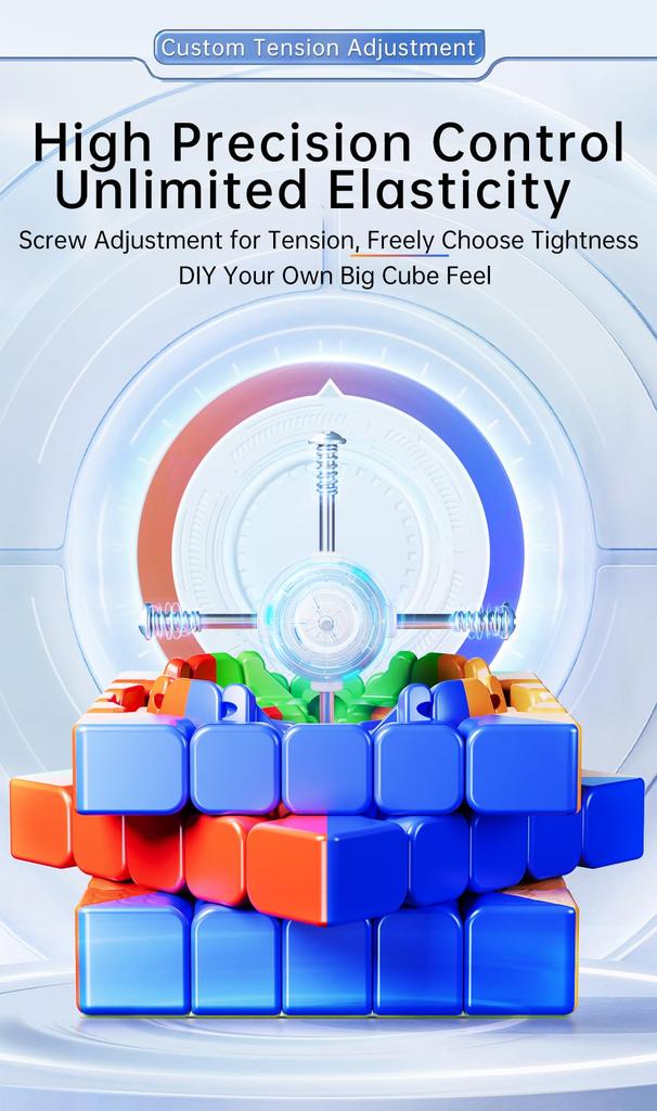 Bucubke MoYu Aochuang V6 Single-Track UV Magnetic 5x5 Magic Cube, Authentic 96-Piece Magnetic Puzzle, Aochuang V6 Single-Track UV Magnetic 5x5x5