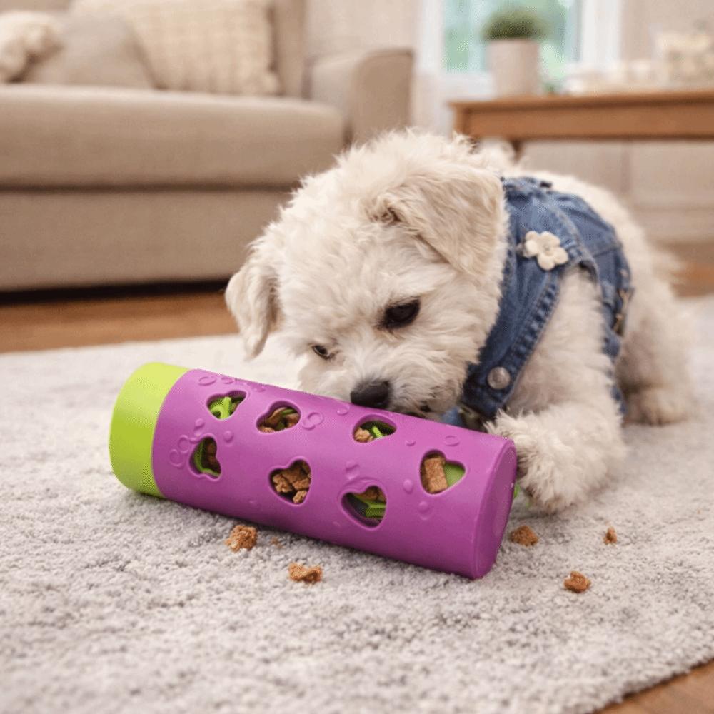 Dog Paw Pattern Pet Leaking Food Toy Teeth Grinding Pet Snack Roller  Pet Self-play