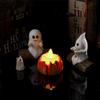 Halloween Ghost Candles Bonfire Party Resin Statue Ornaments Cute Decoration Ghost Outdoor Indoor Home Holiday Party Accessories