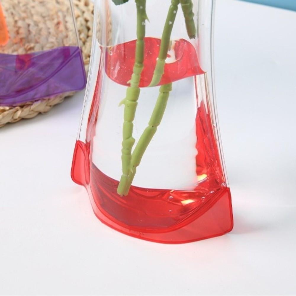 5Pcs Folding Hydroponic Floral Vase Shatterproof Plant Containers Outdoor Travel