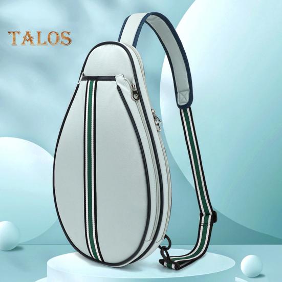 Теннисная сумка Большая вместимость Теннисный рюкзак с лямкой через плечо Водонепроницаемая сумка для ракеток через плечо для тенниса, бадминтона, пиклбола