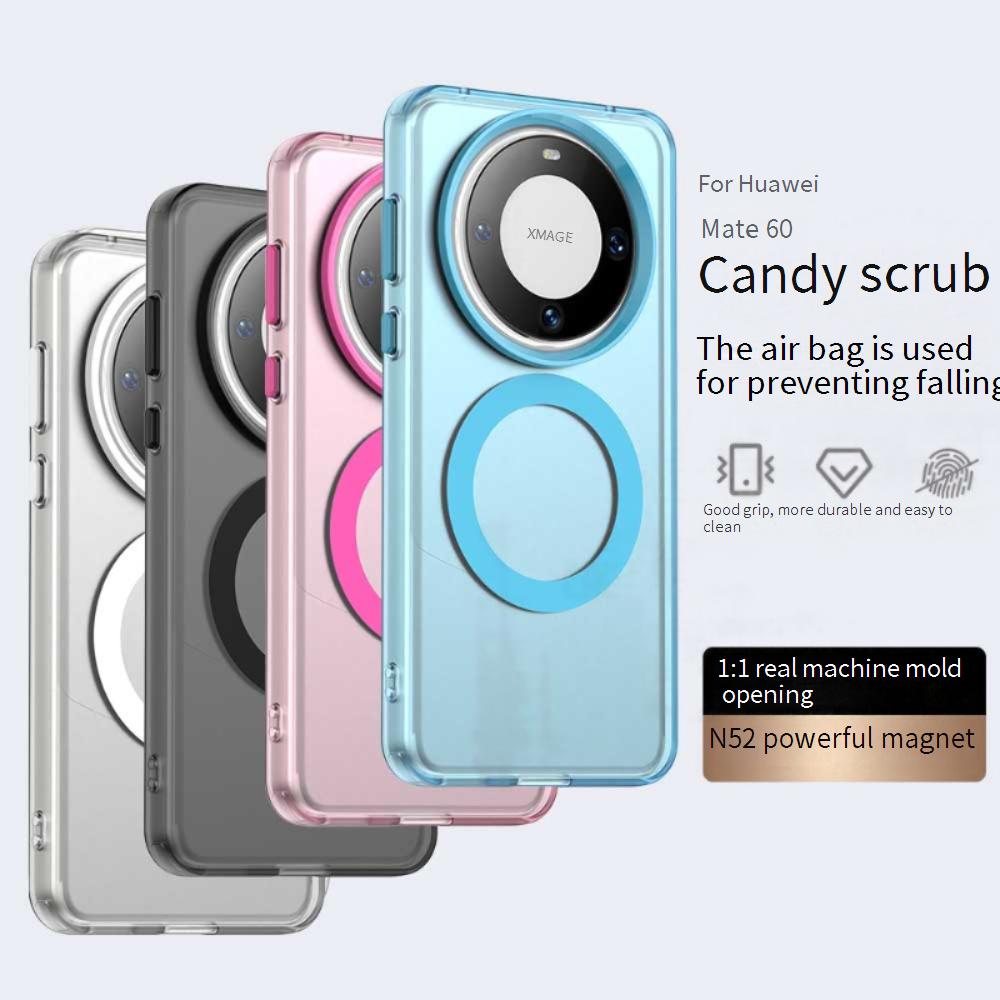 Матовый чехол Magsafe для телефона Huawei Mate 60 60 Pro 60 Pro+ Защитный чехол для магнитной беспроводной зарядки Ударопрочная задняя крышка