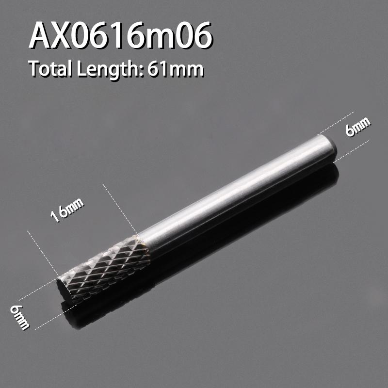 Цилиндрическая фреза из карбида вольфрама 1 шт. вращающийся напильник с двумя пазами для резьбы по дереву электрическая вращающаяся шлифовальная головка диаметром 3-16 мм