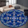 Этнический стиль Винтажный ковер круглый ковер балкон подвесная корзина гостиная декоративные коврики противоскользящий ковер