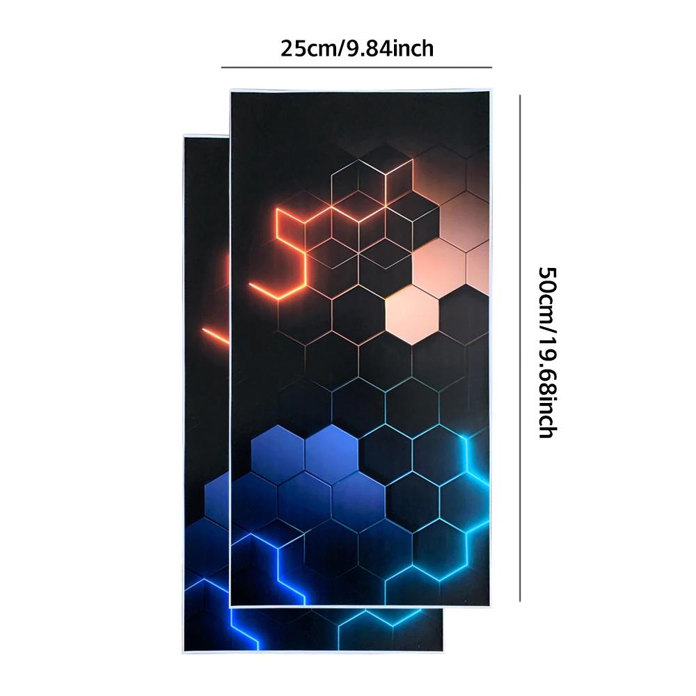 Наклейка на стойку B автомобиля, сотовая шестиугольная, накладка для украшения центральной стойки автомобиля, защита от царапин, водонепроницаемые наклейки для грузовика, автомобильные аксессуары