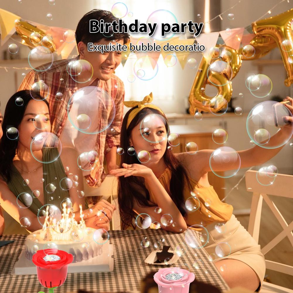 Bubble Machine with Sound Lamp Vertical Bubble Maker for Summer Birthday Outdoor Wedding Christmas