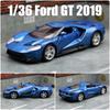 1/36 Ford GT гоночный автомобиль игрушечная модель для детей 5'' RMZ City литой сплав миниатюрная модель инерционный механизм коллекция подарок для мальчиков