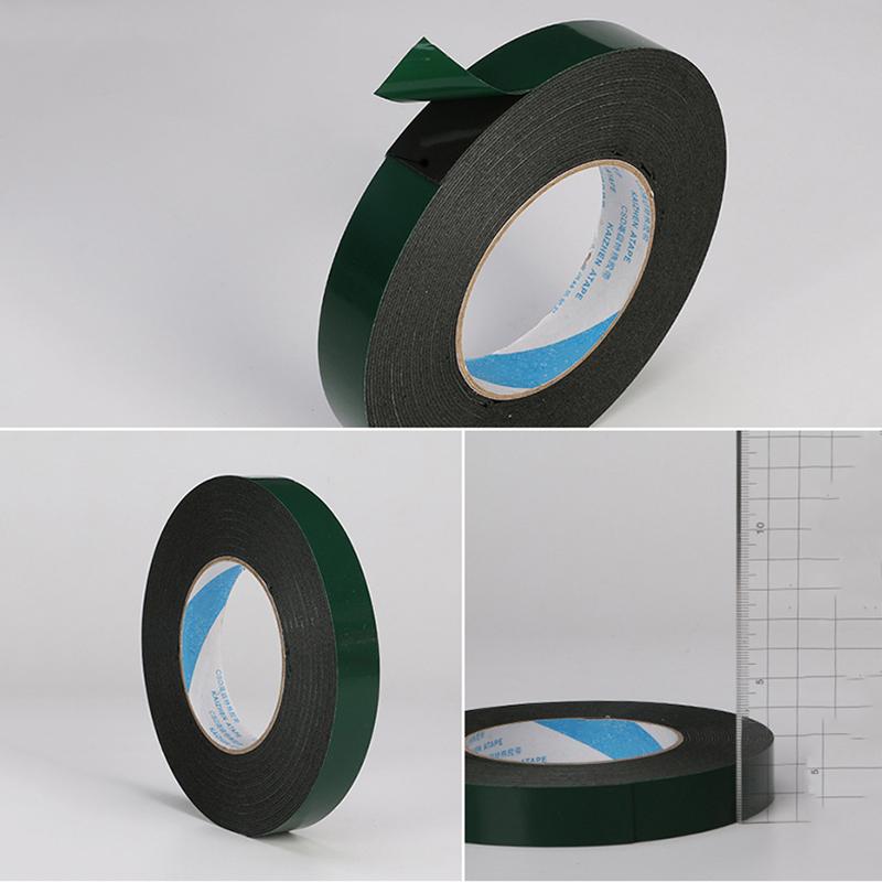 Черная суперпрочная липкая водостойкая клейкая двухсторонняя лента из пенопласта 10м