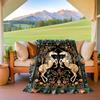 1PC Medieval Unicorn Hunting blanket, al season lightweigh Poster blanket home office outdoor nap multifunc Poster blanketional blanket