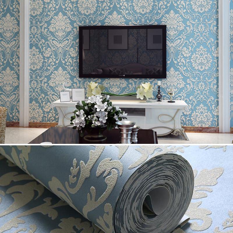 10M Роскошные европейские обои в нетканом стиле для ТВ-фона, декор, классические 3D рельефные обои, рулон обоев, обивка