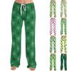 Womens Pajama Pants Sleepwear Casual Drawstring Elastic Waist Pants Comfy Straight Yoga Loose Trousers