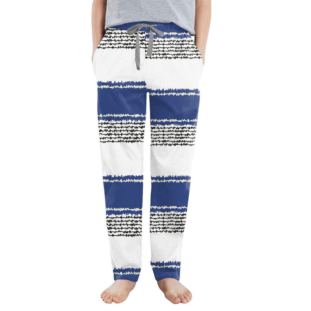 Детские хлопковые пижамные штаны с карманами