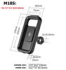 Motorcycle Motorbike Phone Holder Waterproof Cellphone Case Stand Support Double Socket Arms Aluminium Base