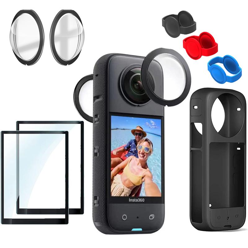 Рамка-корпус для панорамной экшн-камеры Insta360 X3, пылезащитный силиконовый защитный чехол, протектор объектива для Insta360 X3, аксессуары