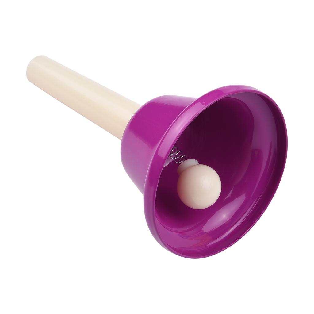 8pcs Colorful Handbell 8 Note Diatonic Metal Hand Bells Set Tinkle Bells Percussion Instrument