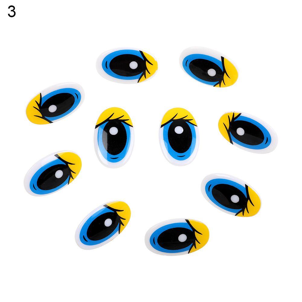 Овальные детские игрушки Пластиковые плюшевые панды с вырезанными глазами из мультфильмов 3D куклы Аксессуары DIY Куклы Материалы