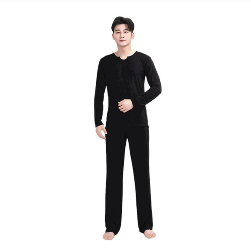 Mens Modern Dance Practice Set Modals Comfortable Performance Wear Latin Classical Contemporary Training