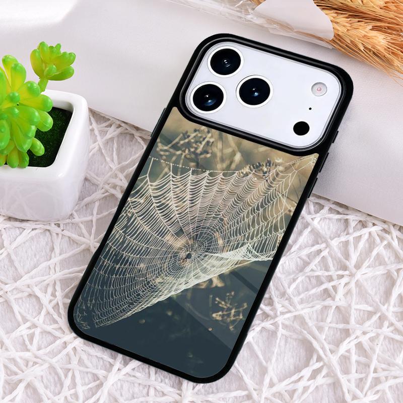 Spider Web Head Mask Shockproof Phone Case for iPhone 17 Air 16e 15 11 12 14 13 Pro Max Cover Coque