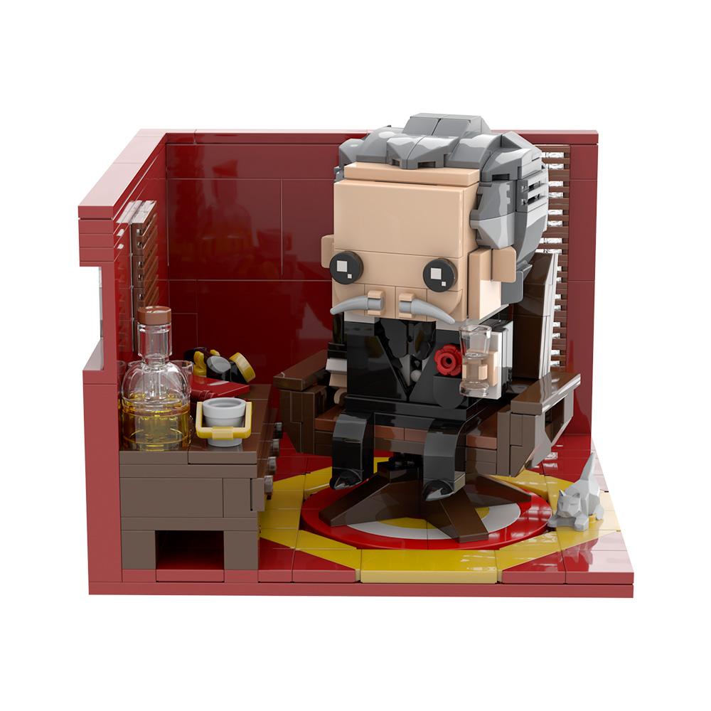 Gobricks MOC Крестный отец Вито Андолини Корлеоне Brickheadz Строительные блоки Аниме Фигурка Кирпичики Игрушки Подарок