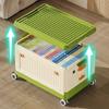 Toy Storage Box Large Capacity Clothes Snacks Toys Organizing Box with Wheels Can Be Propelled Home Storage Children's