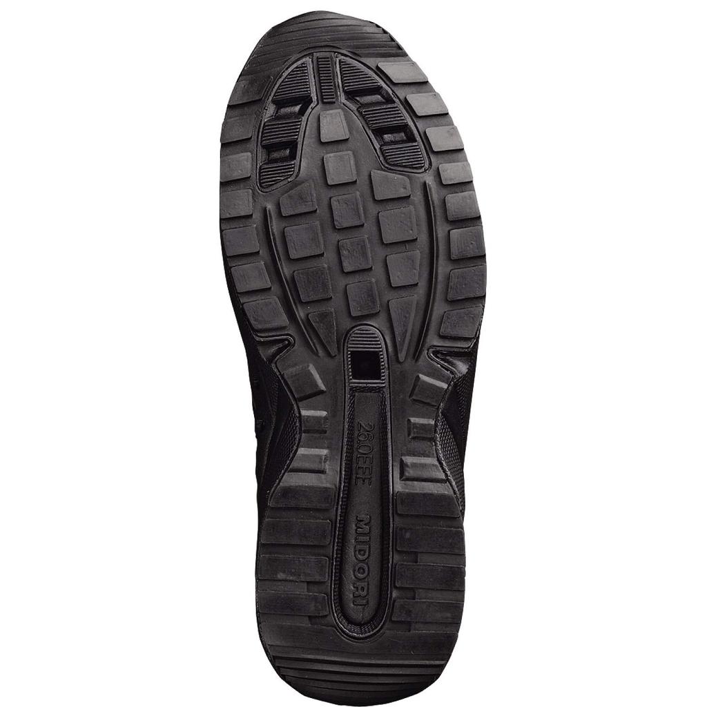 Work Plus Super Light Safety Work Shoes JSAA Certified Professional Sneakers Lightweight Shock Absorption SL605 Black Cm [Midori Anzen] 26.5