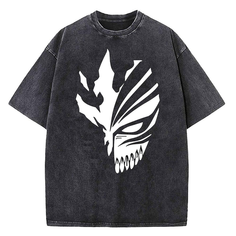 Японское аниме Bleach Зараки Кенпачи Футболка с графическим принтом Мужская Женская Футболки Манга Харадзюку Высококачественная Футболка из стиранного хлопка