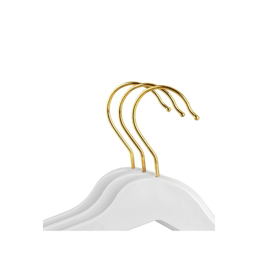 Деревянная вешалка A Plus в штучной упаковке, 12 шт., черная, серебряная вешалка для одежды, вешалка для брюк, рубашки