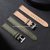 Нейлоновый кожаный ремешок для часов 20 мм 22 мм с быстросъемными пружинными штифтами, военный ремешок для часов, аксессуары для часов, сменный армейский зеленый браслет