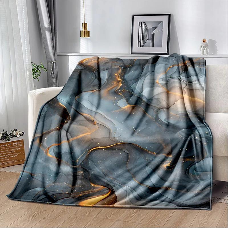 2026 New Style Luxurious Nature Marble Colour Blanket,Soft Throw Blanket for Home Bedroom Bed Sofa Travel Picnic Cover Kid Gift