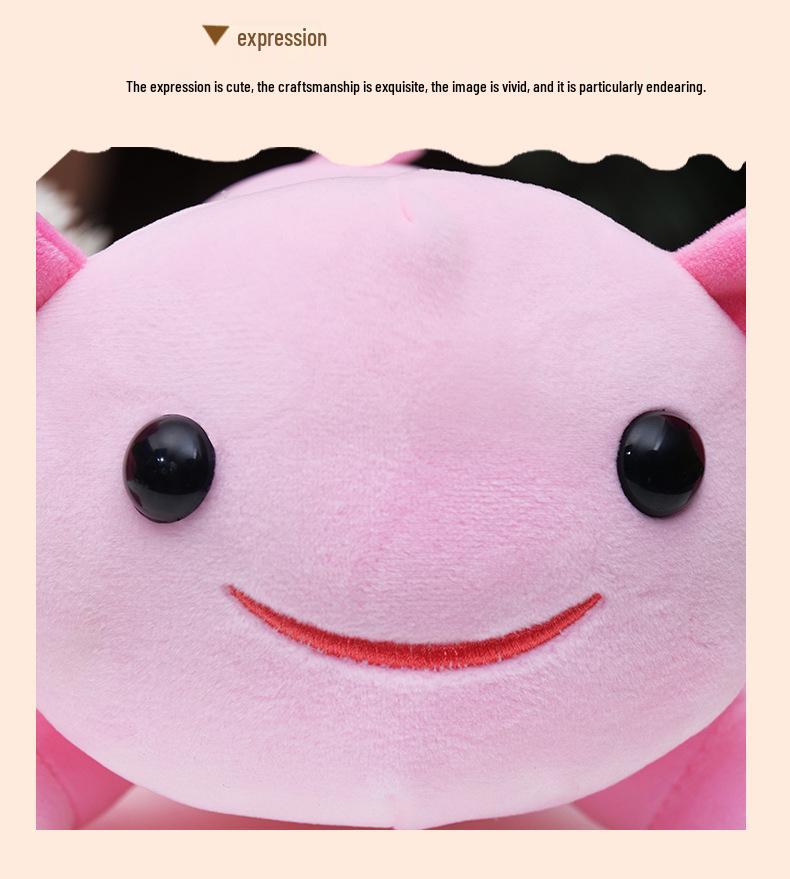 Axolotl Plush Doll: Multi-Color Four-Cornered Style