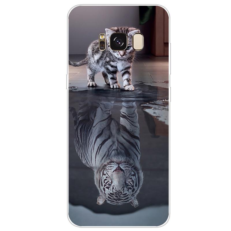 Чехол для Samsung Galaxy S8 Plus, силиконовый чехол, милый мягкий чехол из ТПУ для Samsung Galaxy S8 S 8 Plus, чехол-бампер для телефона S8Plus Coque