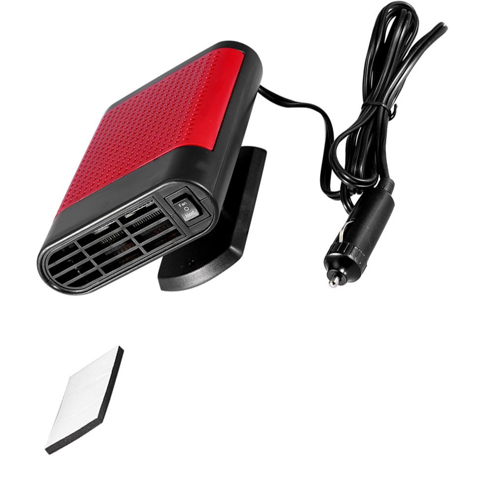Car 12V Portable Electric Window Heater Heating Dryer Fan Defroster Demister (Red)